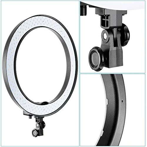 YZX 18-inch Outer Dimmable LED Ring Light Kit with Light Stand Bluetooth Receiver Smartphone Holder Hot Shoe Adapter for Makeup Artist,YouTube Video,Facebook Live etc 4