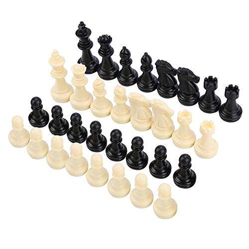 Durable Plastic Chess Piece, Chess, 32Pcs for Kids for Adults Home Outdoor 2