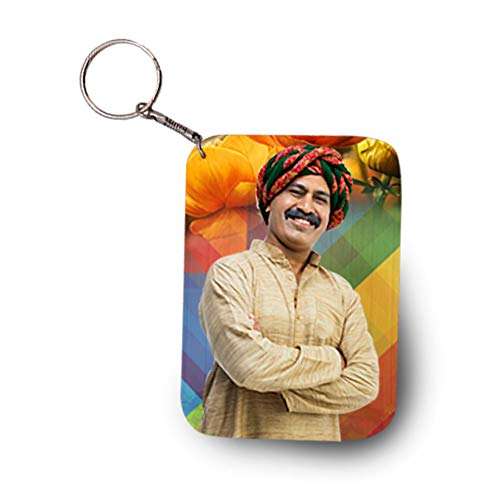 Nuzen online Wooden Photo Frame Engraved 7X4 inches(1pcs Photo Frame, 1pcs Key Ring) 3