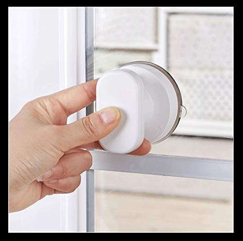 WMMING Suction Cup Door Handle Round Sliding Glass Door Drawer Handle Bathroom Door and Window Convenient Handle Durable, Non-Slip, Beautiful (Size : BHBCASEE) 6