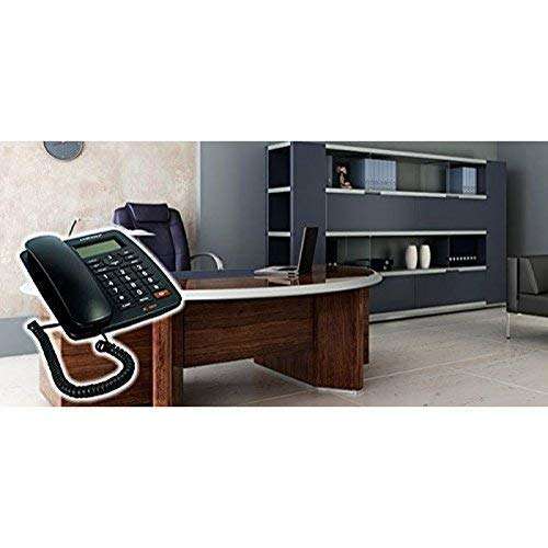 Praxon Multifunction Orientel KX-T1577CID Landline Caller Id Corded Telephone for Office and Home Purpose 4