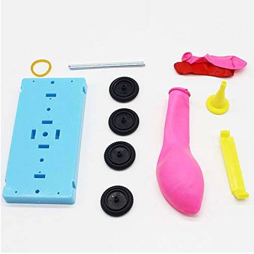 heaven2017 Balloon Car Recoil Force Model Kit, Physics Experiment Educational Kids Balloon Vehicle Toy 4