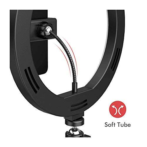 SHXITAYNB Table Ring Flash,Tikotk Ring Light with 360░ Adjust Tripod Stand,3 Light Modes,for Selfie,Video,Live Streaming,10.2 6