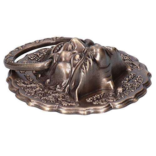 Door Handle?Antique Brass Chinese Style Animal Beast Head Double Door Pull Handle Hardware Fitting Door Accessory for Handle Home Decoration 5