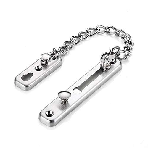 ZHAOTARPS Door Chains, BYDNBY Stainless Steel Anti-Theft Chain Chain Home Hotel Hotel Anti-Theft Buckle Safety Chain Door Buckle (Color : A) 2