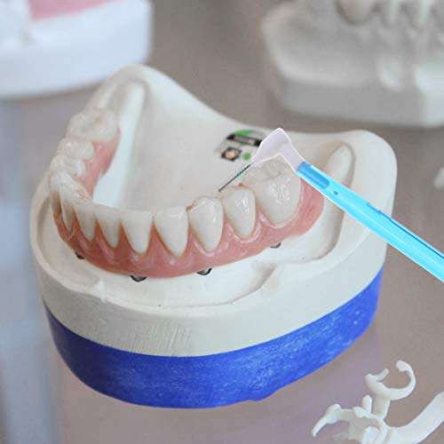 HEALLILY 35Pcs L Shape Interdental Brush Angle Teeth Brush Tooth Gap Cleaning Brush Dental Oral Care Tool for Office Home 4