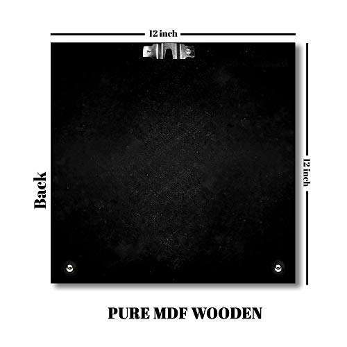 FLASHING CLICK 12x12''inch Pure Wooden MDF Photo Frame Customized (Personalized) Photo Collage Best Gift Option for Father, Mother, Sister, Brother, Couple, Husband, Wife, 5