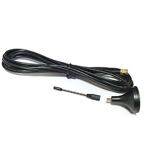 WINGONEER 2Pcs GSM Antenna Suction Cup Antenna Magnetic seat 1.5 m 900/1800MHz GPRS Antenna SMA Male 5