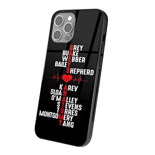 Greys Anatomy Bakugo Katsuki Compatible with iPhone 12 Pro Max Case (2021) Full Body Protection Shockproof Drop Protection Case TPU Frame + Glass, iPhone12Pro Max - 6.7in 3