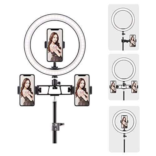 YXCKG 14 Selfie Ring Light with Tripod Stand, 210cm|160cm Telescopic Phone Holder with LED Ringlight for YouTube Video/Photography (Color : Type B, Size : 14in) 6