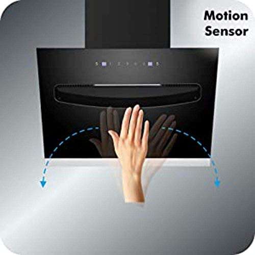 Elica 60 cm 1200 m3/hr Filterless Chimney with Lifetime Warranty (EFL-S607 VMS, Motion Sensor Control, Black) 4