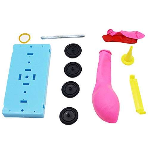 heaven2017 Balloon Car Recoil Force Model Kit, Physics Experiment Educational Kids Balloon Vehicle Toy 5
