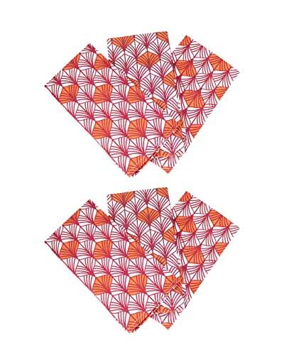Market 99 Pack of 2 Kitchen Towel (6 Pcs) Cotton Maroon 3