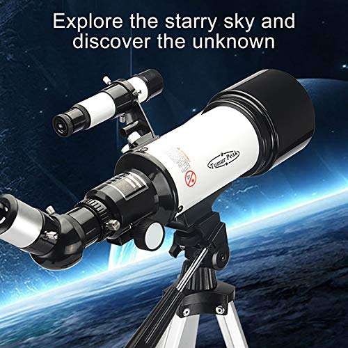 489 Astronomy Monoculars Telescopes for Beginners & Kids, 70mm Aperture AZ Mount, Telescope Catadioptric Reflectors Binoculars Astronomical Refractor with Finder Scope & Tripod as Gift (multcolor) 6