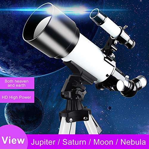 489 Astronomy Monoculars Telescopes for Beginners & Kids, 70mm Aperture AZ Mount, Telescope Catadioptric Reflectors Binoculars Astronomical Refractor with Finder Scope & Tripod as Gift (multcolor) 5