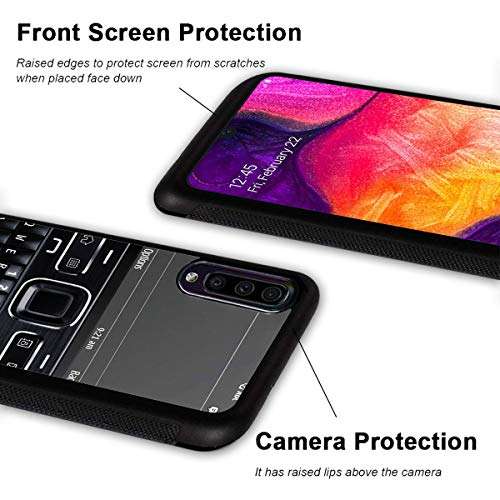 Galaxy A21 Case,Mobile Background Anti-Scratch Shockproof Black Silicone Rubber TPU Protective Case Cover for Samsung Galaxy A21 3