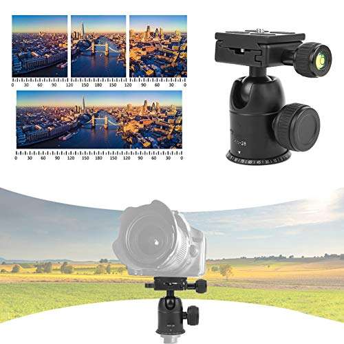 DAUERHAFT Spherical Ballhead with Rubber Anti-Skid Pad,for Shoot 4