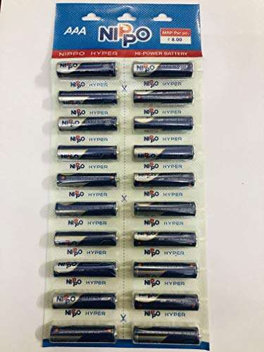 NIPPO Hyper HI-Power Battery AAA 4U 1.5V Battery-Pack of 20 2