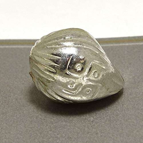 Sahiba Gems Pure Silver Chandi Nariyal for Puja (2.25 cm x 1.75 cm, Sliver) 5