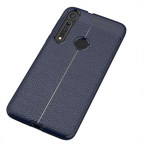 Phone PC Case For Motorola Moto G8 Play Case,for Moto One Macro Case,Shockproof High Impact Tough Rubber Rugged Hybrid Case Protective Anti-Shock Shatter-Resistant Mobile Phone CaseLeather texture Sma 4