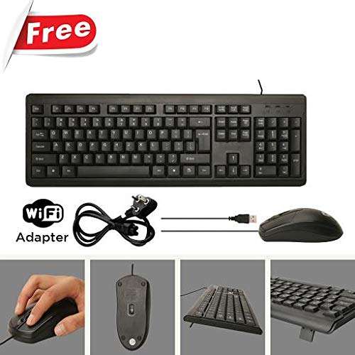 HP Elite 8300 PC Tower Desktop Computer - Quad Core Intel i5 3rd Gen, 8GB DDR3 RAM, 256GB SSD, New Keyboard, Mouse, WiFi Adapter, Windows 10 Home(Renewed) 3