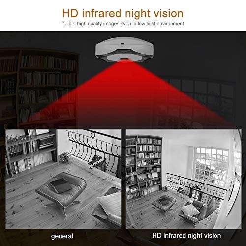 Motion Detection Alarm 1080P WiFi Camera, WiFi Camera, for Home Office Outdoor(European standard 100-240V) 4