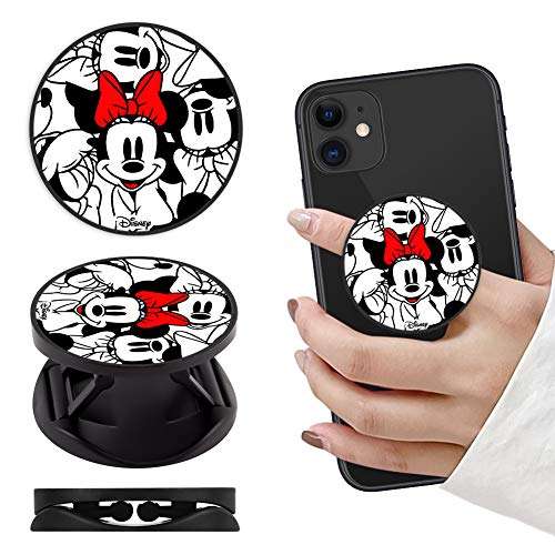 DISNEY COLLECTION Cell Phone Finger Stand Holder Grip Foldable Expanding Kickstand Mount Compatible All Tablets and Smartphones (Girly Minnie Mouse) 2
