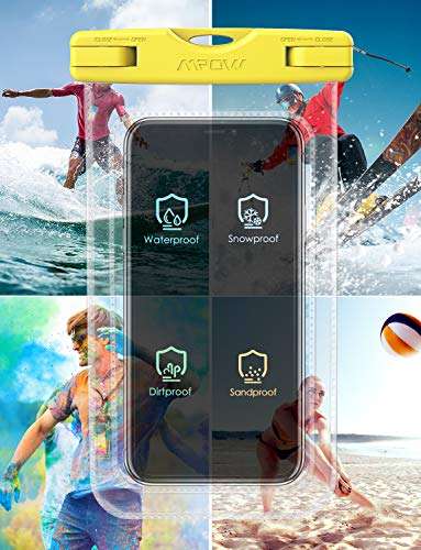 Mpow 097 Universal Waterproof Case, IPX8 Waterproof Phone Pouch Dry Bag Compatible with iPhone 12/12 Pro Max/11/11 Pro/SE/Xs Max/XR/8P/7 Galaxy up to 7, Phone Pouch for Beach Kayaking Travel (2 Pack) 5