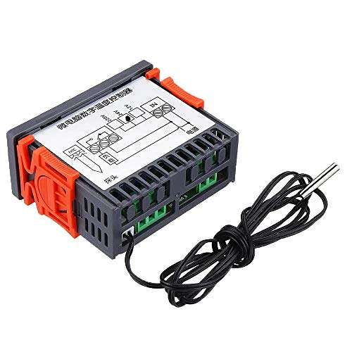 Bin Zhang XH-W2060 Embedded Digital Thermostat Cabinet Freezer Cold Storage Thermostat Temperature Controller Temperature Control (Size : DC24V) 6