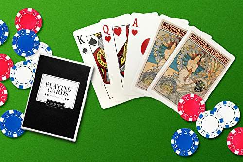 France - Monaco Monte - Carlo - (artist: Mucha, Alphonse c. 1897) - Vintage Advertisement (Playing Card Deck - 52 Card Poker Size with Jokers) 5