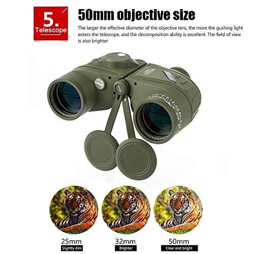 YS Binoculars Telescope Monoculars Spotting Scopes?10X50 with Compass Barlow Lens 5