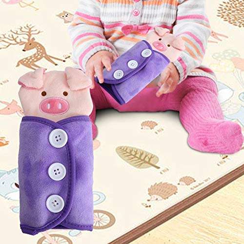 Baby Wear Clothes Learning Board Early Teaching Aids Toys Colorful Activity Educational Game Kids Toddlers Cognitive Toy for 3 4 5 6 7 Years Children (Purple) 5