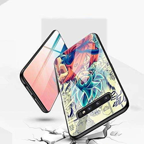 Anime Dragon Ball Z DBZ Glass Case for Samsung Galaxy S20 S10 5G S10e S9 S8 Plus Note 20 Ultra 10 9 5G Tempered Phone Coque Fundas Bag (4, Galaxy S8 Plus) 5