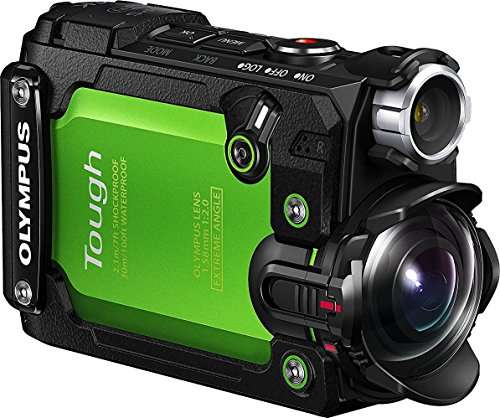 Olympus TG-Tracker 4K Video Stylus Action Camera (Green) PRO BUNDLE: 32GB & 16GB Memory Card + Memory Card Wallet & Reader + Tripod + Camera Float Strap + DigitalUniverse Cleaning Solution/Accessories 4