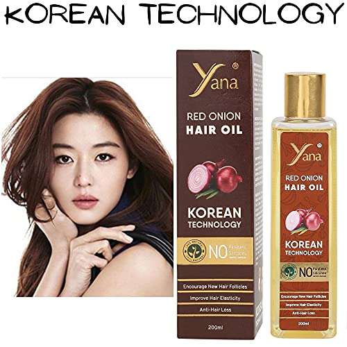 YANA RED ONION HAIR OIL WITH KOREAN TECHNOLOGY/RED ONION OIL FOR HAIR GROWTH FASTER 6