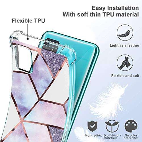 Compatible for Samsung Galaxy A71 5G Case, Flower Floral for Girls Women Mobile Phone Cases Shock-Absorption Flexible TPU Rubber Slim Fit Cover for Samsung Galaxy A71 5G Shell 6