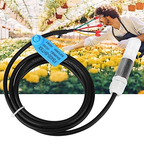 Yanmis Soil Sensor, FS400-SHT2X Temperature Humidity Sensor Probe Soil Temperature Humidity Tester High Accuracy Stainless Steel Plastic Housing Soil Moisture Meter(SHT25) 4