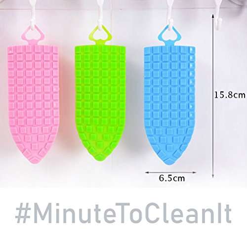 MinuteToCleanIt Plastic Flexible Cleaning Brush for Home, Kitchen and Bathroom (Small, Multicolour) (6) 4