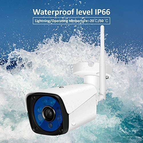 960P Security IP Outdoor and Indoor Camera WiFi Waterproof Bullet Camera, Night Vision Camera System, Home Surveillance Compatible iOS/Android,960P+130W 3