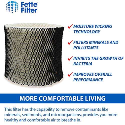 Fette Filter - Humidifier Wicking Filter Compatible with Holmes HWF65, HWF65PDQ-U - Filter C. (Pack of 6) 4