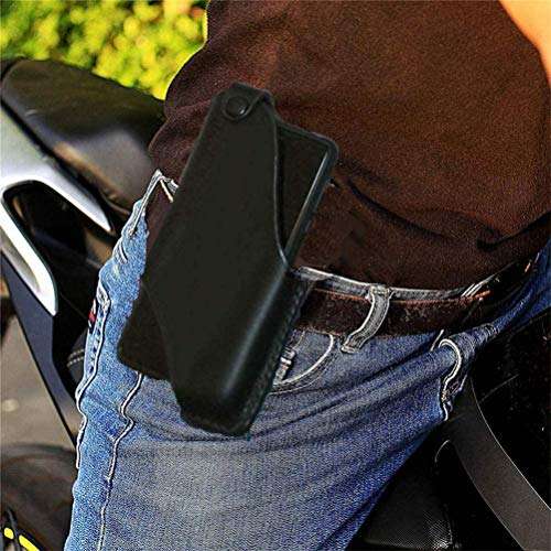 Gtozcon Pu Leather Belt Case Holster Cell Phone Pouch, Men Cell Phone Belt Pack Bag Loop Waist Holster Pouch Case Genuine Leather, Mini Travel Messager Pouch Pack Phone Purse Wallet (Brown) 5