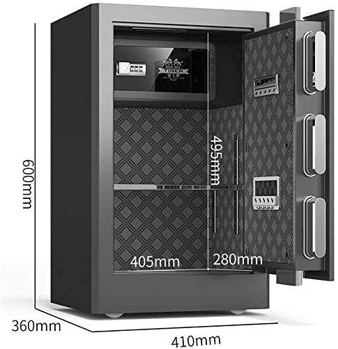 CHENMAO Wall Safe Password Safe Intelligent Electronic Code Box Explosion Proof Safe Office File Safe Valuable Household Safe Intelligent Fingerprint Password All Steel Safe 5