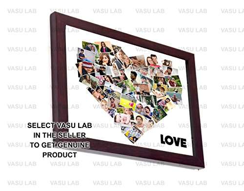 Generic Personalized Love Shaped Photo Collage Model (12in X 18in, White) 4