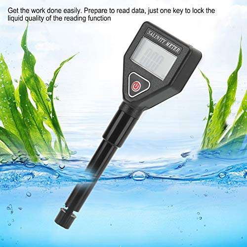 wosume ??????? ???? ????? Salinity Meter, Sea Water Measurement Meter, Stable Working Performance Aquarium for Food Beverage Laboratory Swimming Pool 5