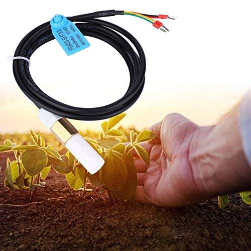 Yanmis Temperature Humidity Sensor, Soil Temperature Humidity Measurement Soil Moisture Meter Copper Plastic Housing High Accuracy Low Consumption(SHT25) 4