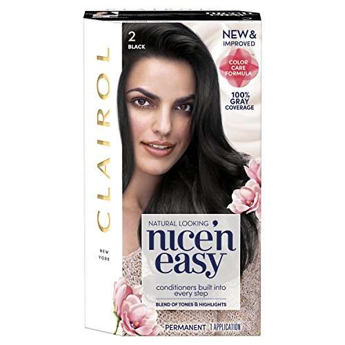 Clairol Nice N Easy Permanent Hair Color, 2 Black 2