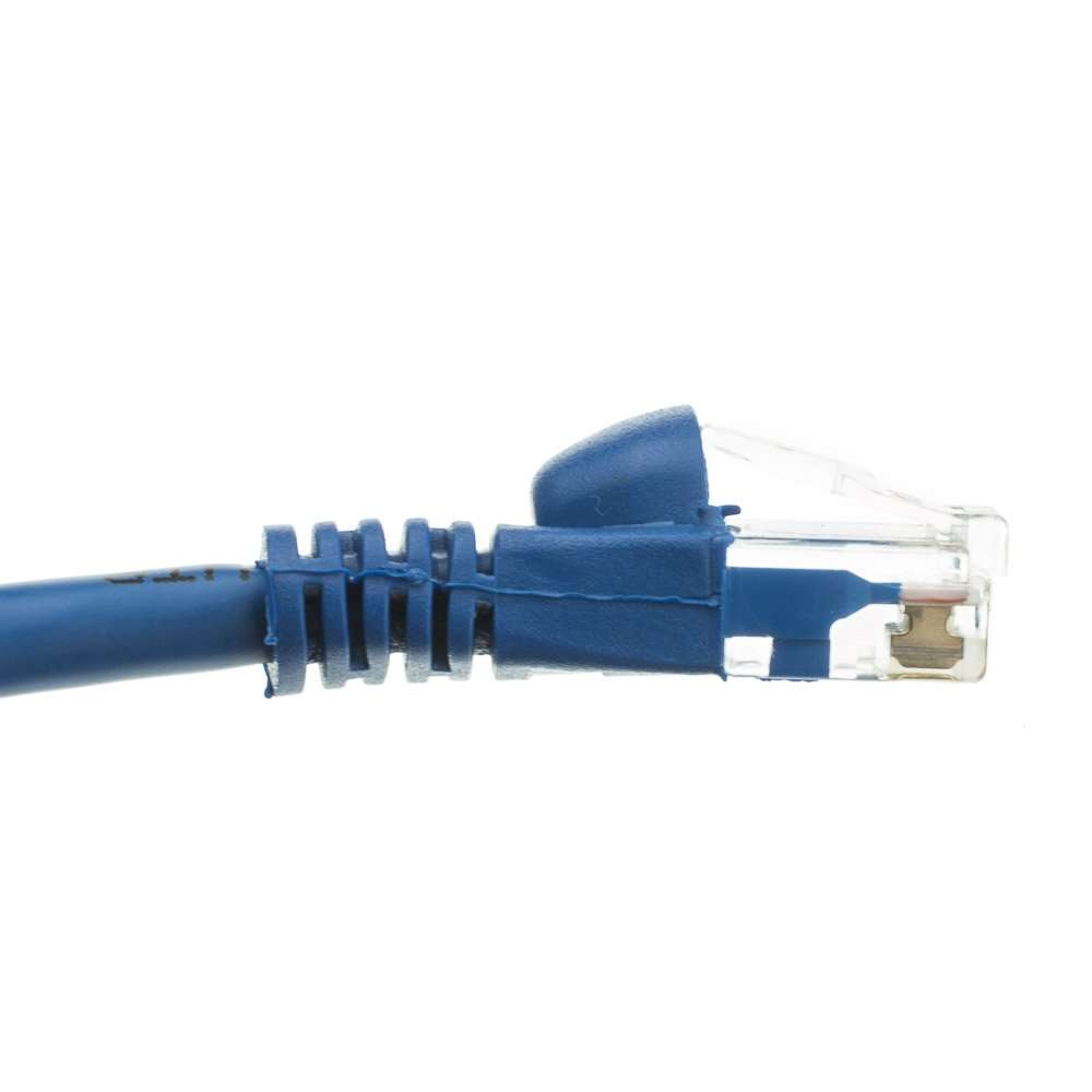 50 FT (15.2M) Cat5e Networking Ethernet UTP Patch Cable, 350Mhz, (50 Feet/15.2 Meters) Cat 5e Snagless Molded Boot Cable for PC/Router / PS4 / Xbox/Modem Blue ED740566 (4 Pack) 4
