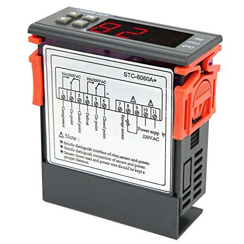 Light -40 ░ C-50 ░ C 220V Small Thermostat, Single Sensor Temperature Controller, for Refrigeration Truck for Refrigeration Storage 5