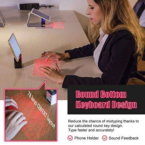 Serafim Keybo - World's Most Advanced Projection Keyboard & Piano (Black) 4