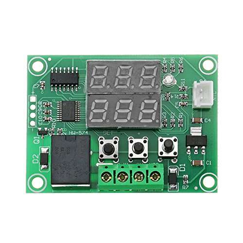 GENERIC -W1219 DC 12V Dual Display Digital Temperature Controller High Accuracy Temperature Control Switch Control Precision 0.1 3